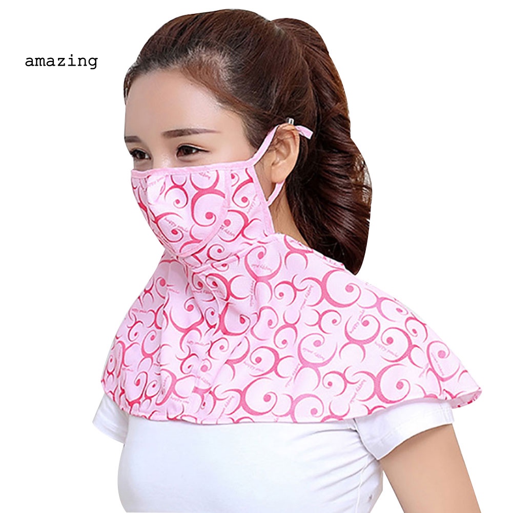 Khẩu Trang Chống Nắng Thoáng Khí Bảo Vệ Cổ Dùng Khi Đi Xe Đạp Ngoài Trời