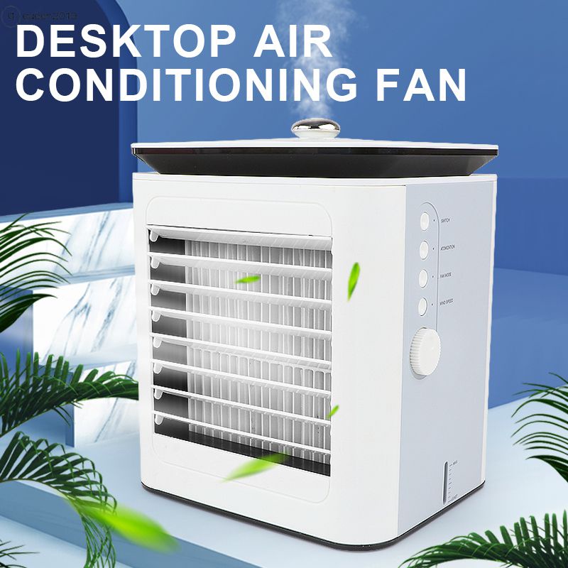 Quạt Điều Hòa Mini Máy Làm Mát Không Khí Máy Lọc Không Khí Máy Làm Mát Không Khí Cầm Tay Quạt Để Bàn Điều Hòa Không Khí USB Máy Làm Mát Không Khí Yên Tĩnh 4 Tốc Độ Không Ồn Cực Thấp Cho Phòng Gia Đình Văn Phòng Queen2019