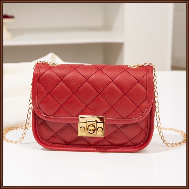 Túi Đeo Chéo Da Pu Dây Mắt Xích Mềm Thoải Mái Có Thể Điều Chỉnh Thời Trang Cho Nữ