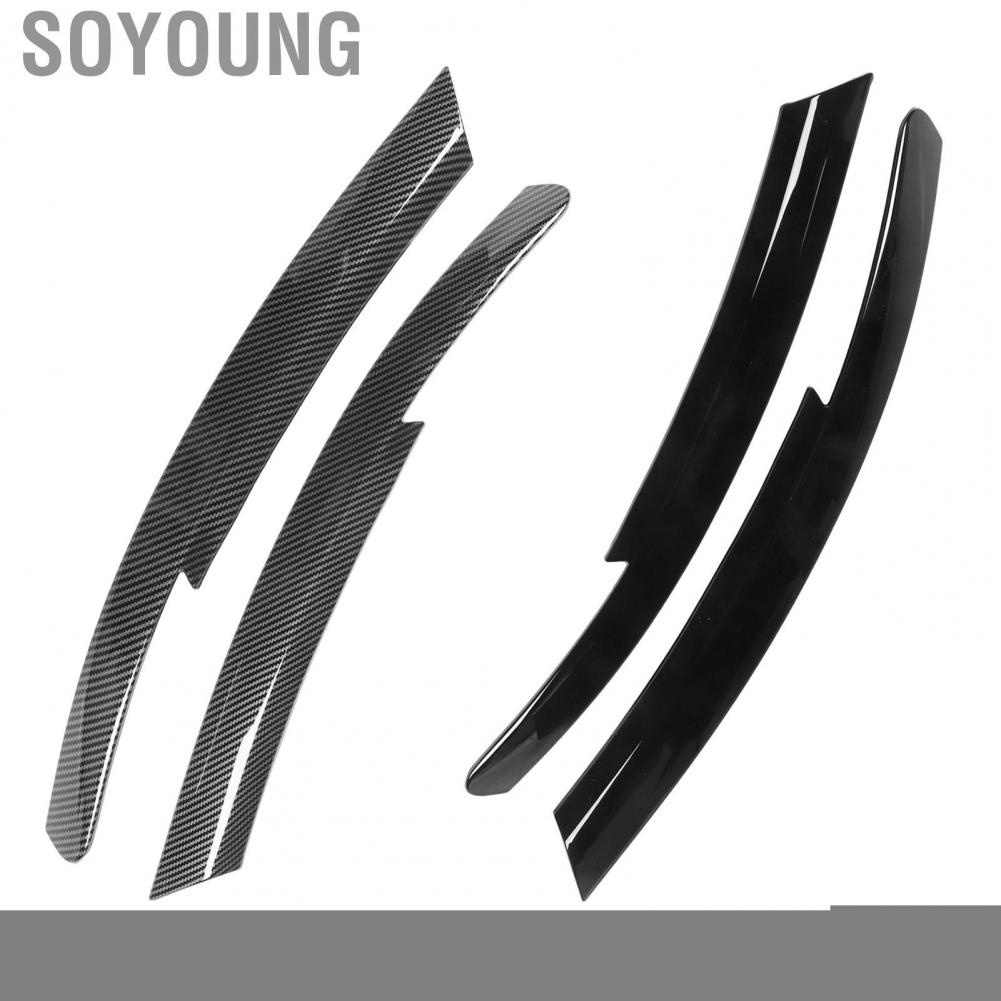 Soyoung Headlamp Eyelids Cover  Protective Scratch Resistant Headlight Eyebrow Trim Perfect Match 2Pcs for Commodore HSV