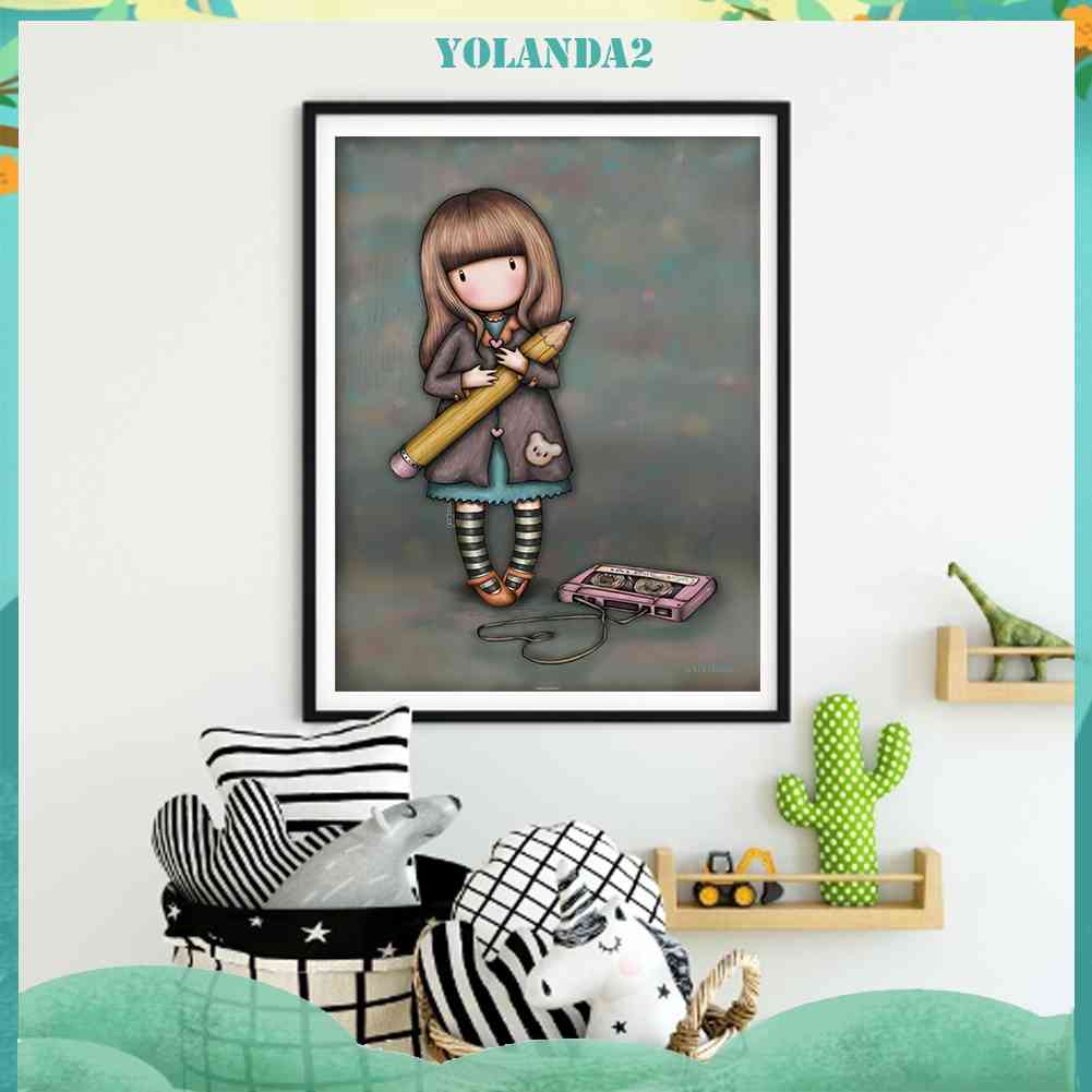 Tranh Đính Đá Kim Cương Toàn Bộ 5D DIY Hình Búp Bê