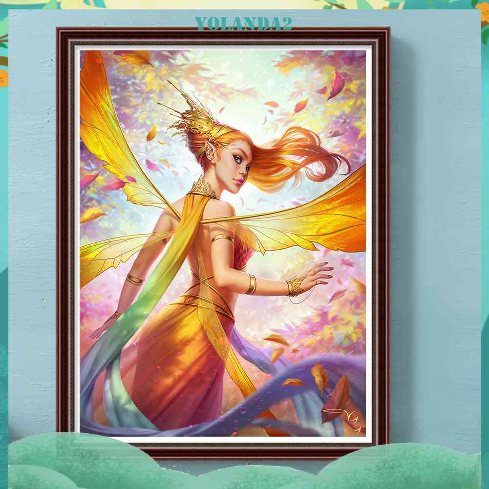 Tranh Đính Đá Kim Cương Toàn Bộ 5D DIY Hình Vẽ Nữ Thần Trang Trí Nhà Cửa