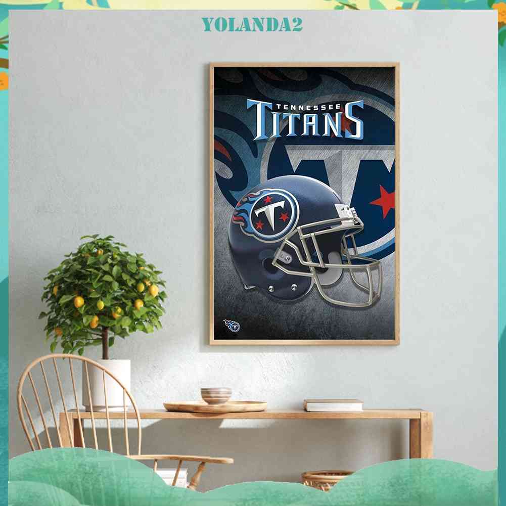 Tranh Đính Đá Kim Cương Toàn Bộ 5D DIY Hình Tennessee Titans