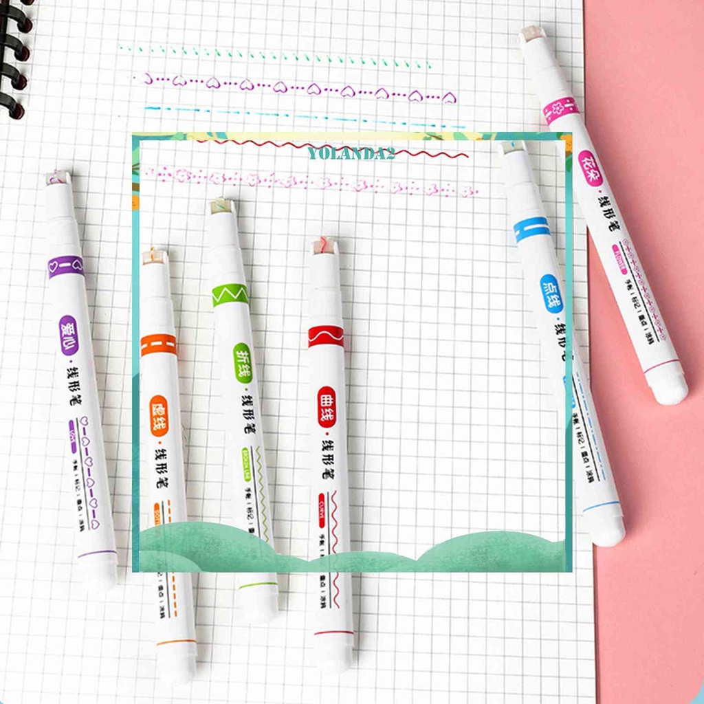 Set 6 Bút Lông Màu Sắc Xinh Xắn