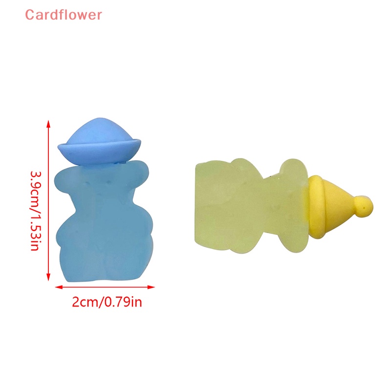 Bộ 2 Đồ trang trí Gấu Dạ Quang Trang Trí Tiểu Cảnh / Nhà Búp Bê Mới