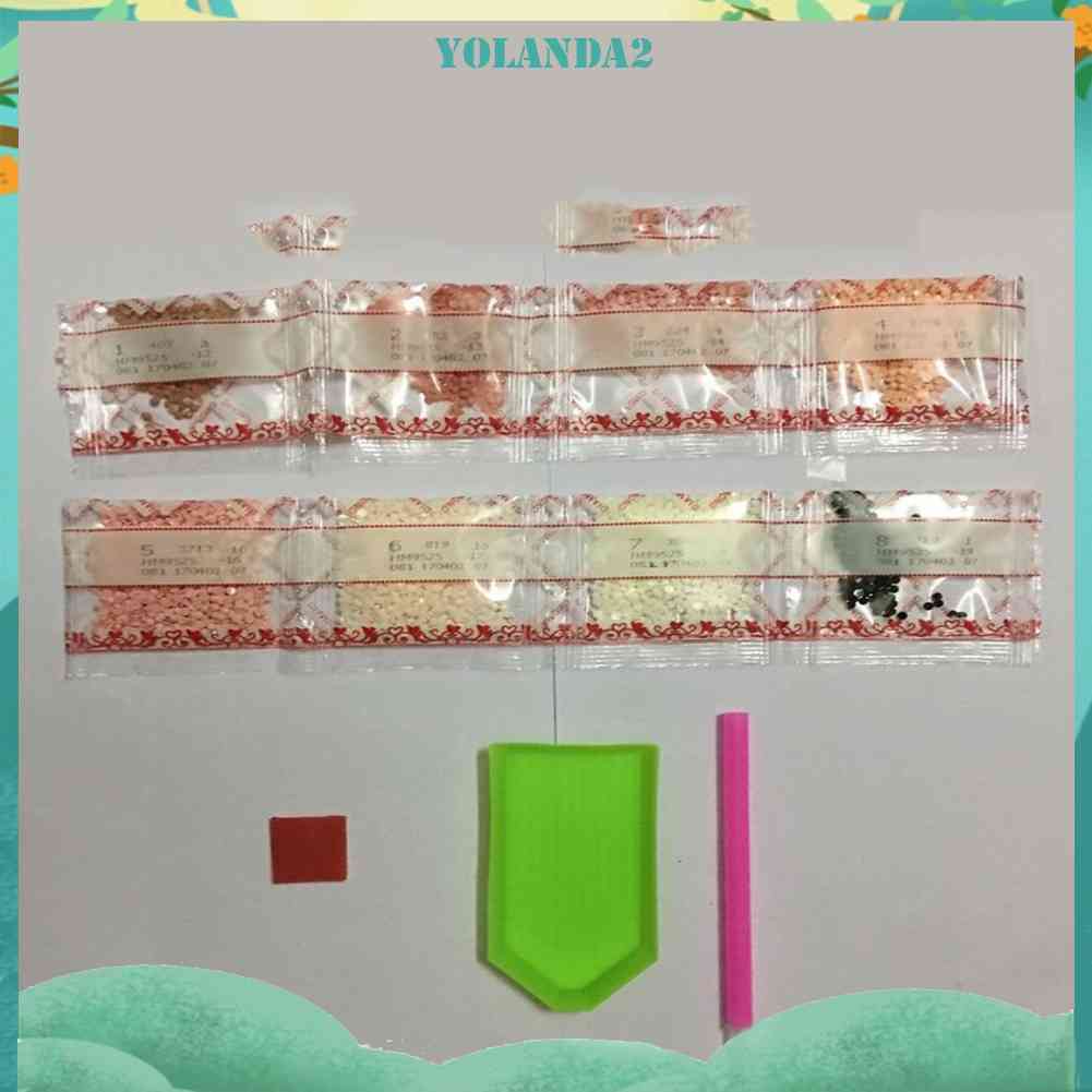 Bộ Tranh Đính Đá 5D Tự Làm 40x30cm Hình Khu Vườn Động Vật