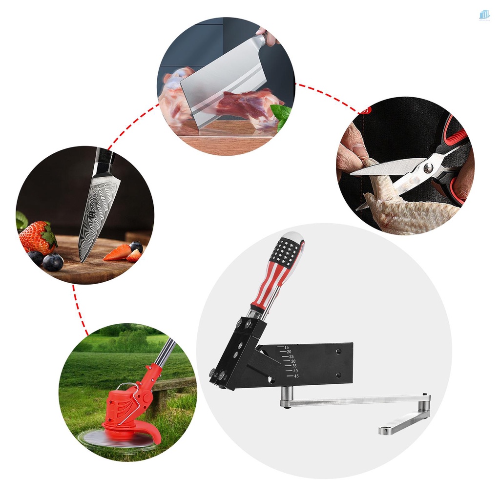 Bộ Dụng Cụ Mài Lưỡi Cắt Cỏ (s2mwvn) Có Thể Điều Chỉnh Góc Đứng Và Tiêu Chuẩn 15 Đến 45 Độ