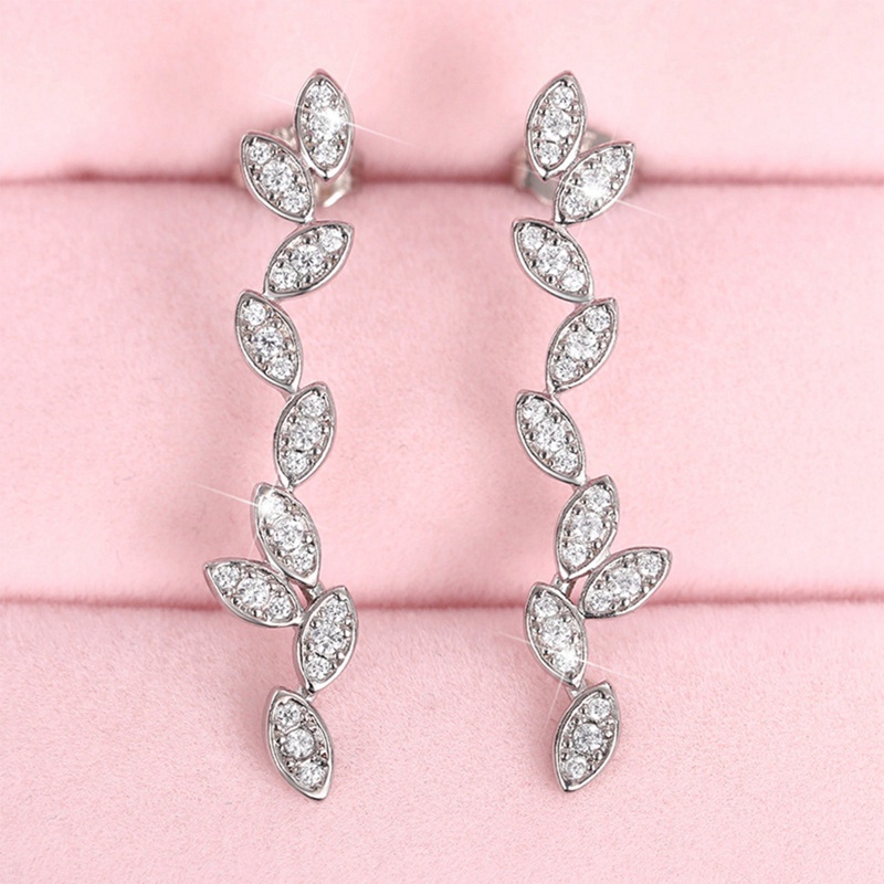 Ygt Khuyên Tai Dáng Dài Đính Đá Zircon Sang Trọng Cho Cô Dâu