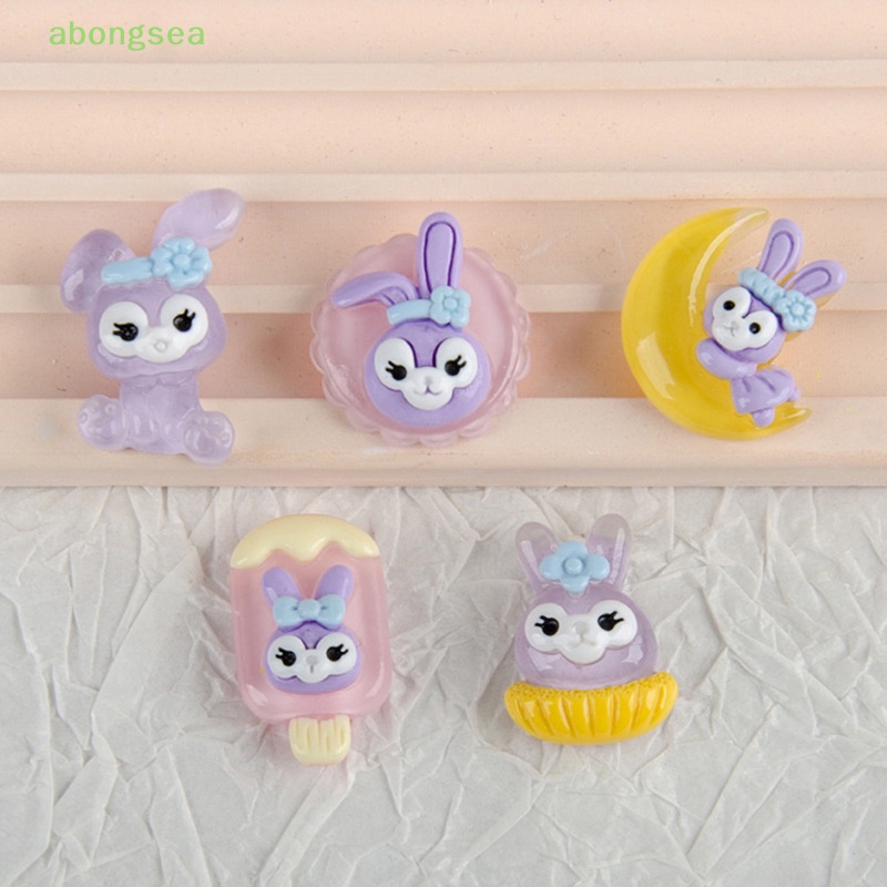 Set 10 Kẹp Tóc Nhựa Hình Thỏ Hoạt Hình Dễ Thương