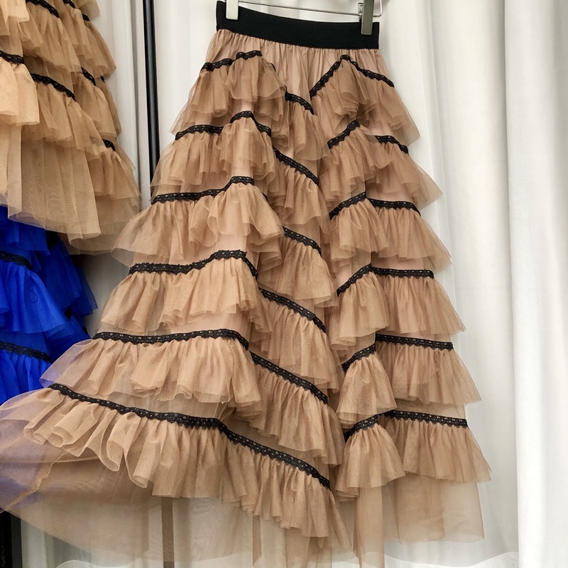 Chân Váy Ren Chữ a Dài 35 inch Thời Trang Cho Nữ