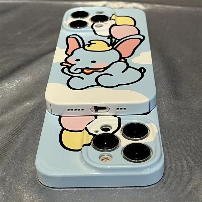 Ốp Điện Thoại Cứng Chống Sốc In Hình Chú Voi Dumbo Và Bong Bóng Cho iPhone138pmax 7 11 12 14pro