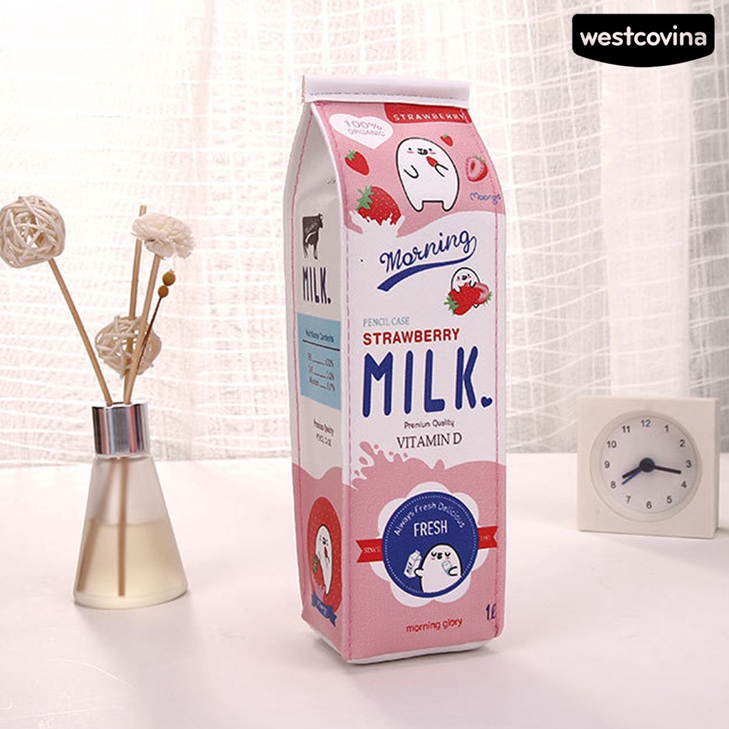 [COD]♪Túi Đựng Bút Giả Da Sức Chứa Lớn Có Khóa Kéo Tiện Dụng Cho Nam