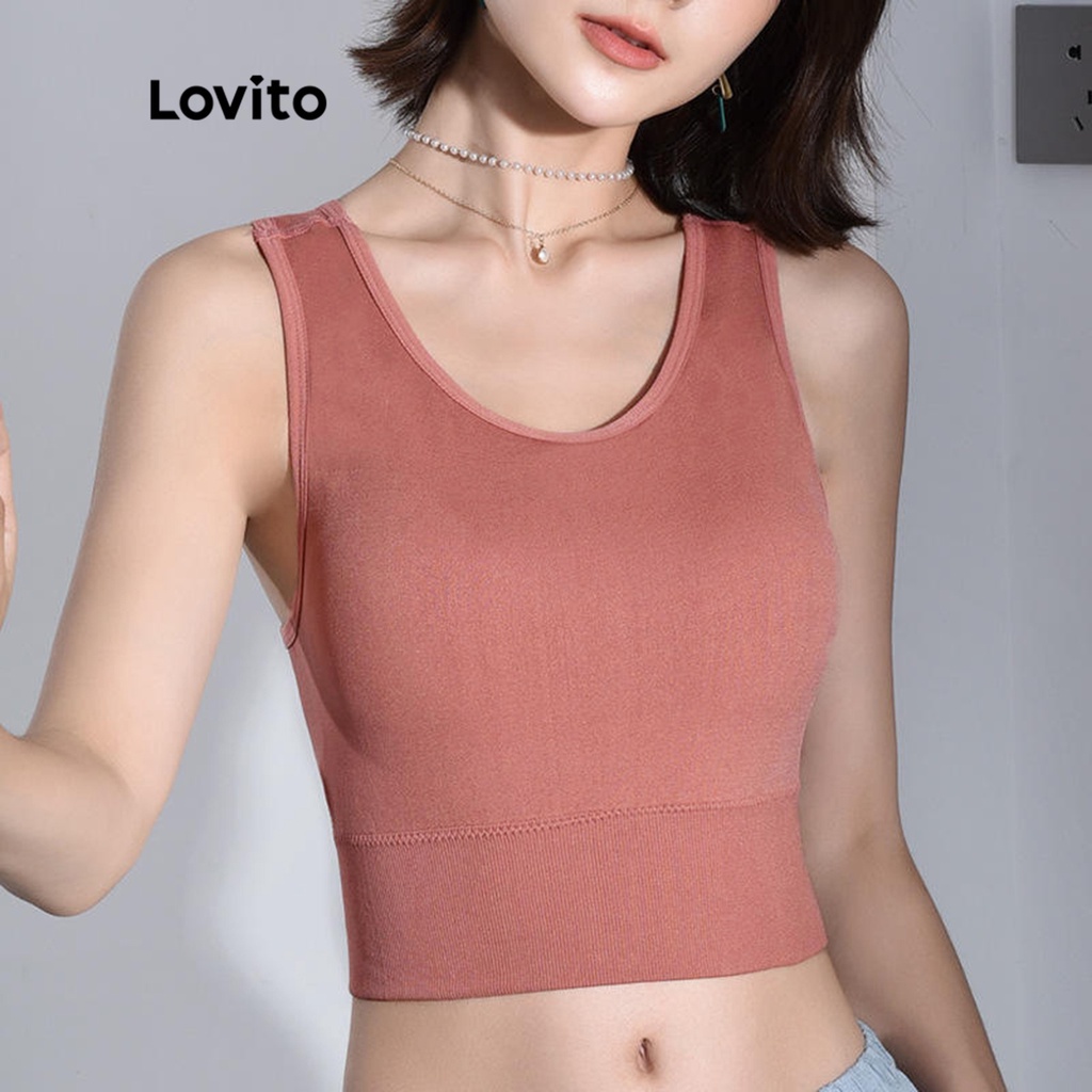 (Vật phẩm thiết yếu) Áo lót thể thao Lovito Seamless Skinny