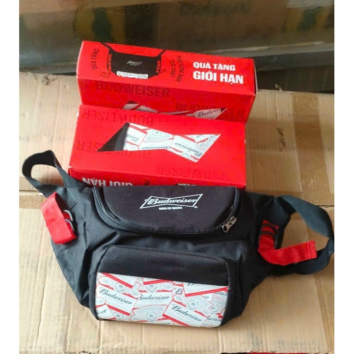 Túi Bao Tử Đeo Chéo Budweiser Cao Cấp Thời Trang siêuu tiện dụng Cho Nam và Nữ