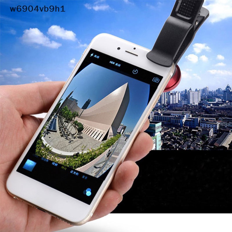 {w6904vb9h1} 3in1 điện thoại di động mắt Cá + Góc Rộng + Ống kính máy ảnh macro cho điện thoại di động phổ quát mới