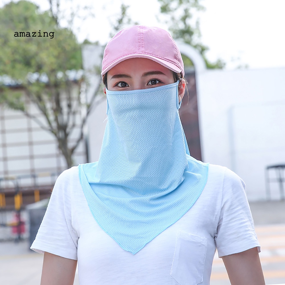 Khẩu Trang Chống Nắng Chống Tia UV Thoáng Khí Màu Sắc Đơn Giản