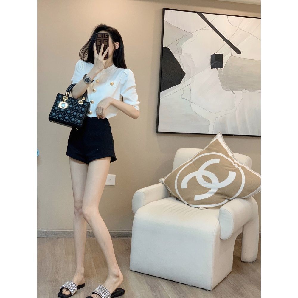 Bộ Đồ Thời Trang Mùa Hè 2022 Hai Mảnh Phong Cách Cardigan Chất Lượng Cao Cho Nữ