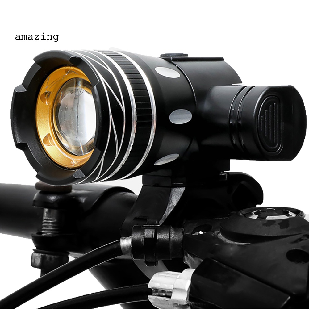 Đèn Pha LED Sạc USB Chống Thấm Nước An Toàn Dành Cho Xe Đạp