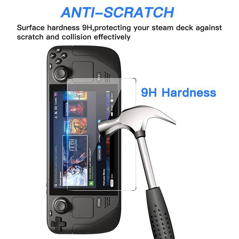 Kính Cường Lực HD Chống Dấu Vân Tay Bảo Vệ Màn Hình Cho Máy Chơi Game Hơi Nước