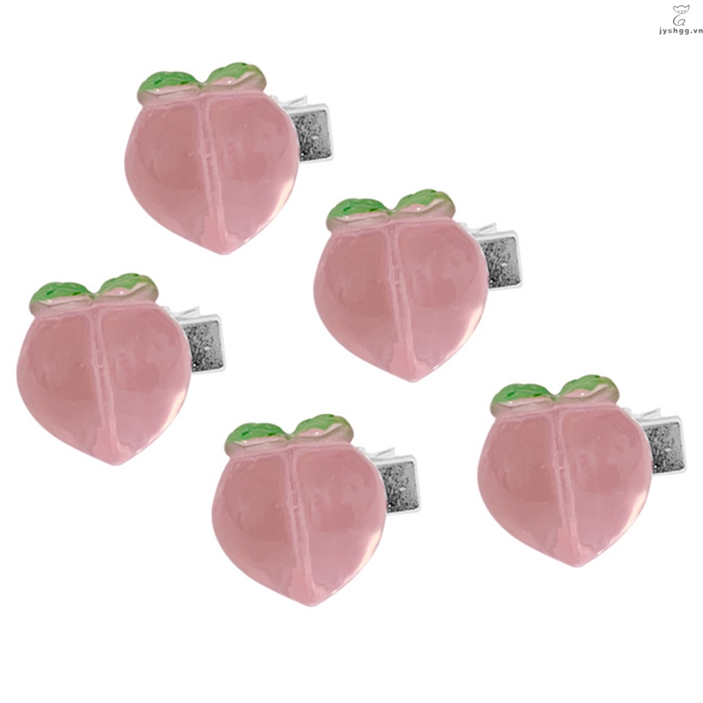 Set 5 Kẹp Tóc Tạo Kiểu Không Đau Hình Bông Hoa Dễ Thương DIY