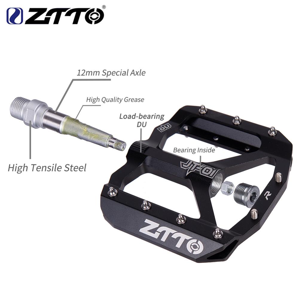 1 Cặp Bàn Đạp Phẳng Chống Trượt L7U Màu Trơn Cho Xe Đạp Leo Núi ZTTO