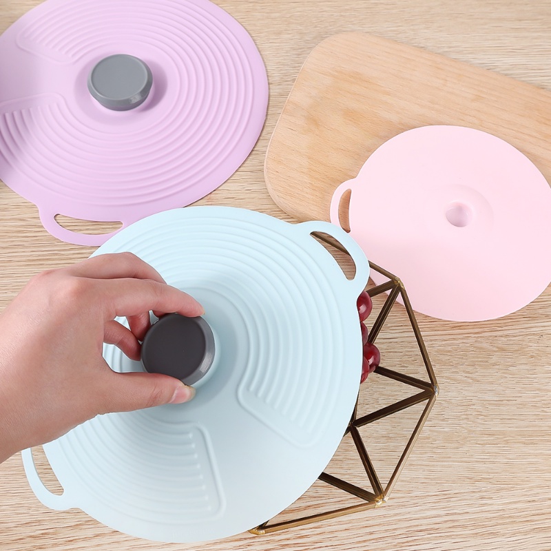 1 Nắp Silicone Đậy Nồi Chống Tràn Có Thể Tái Sử Dụng