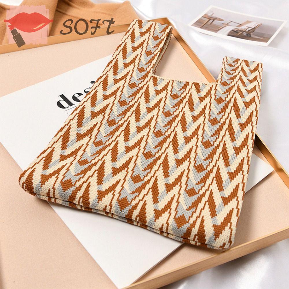 Túi Xách Đeo Vai Đan Len Thời Trang Sành Điệu Cho Nữ