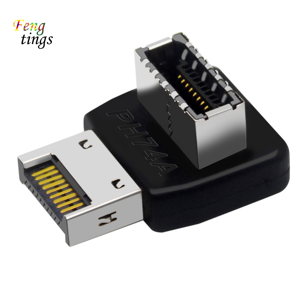 Bộ Nối Bo Mạch Chủ Tốc Độ Cao USB3.1 Type-C - E 90 Độ Cho Máy Tính