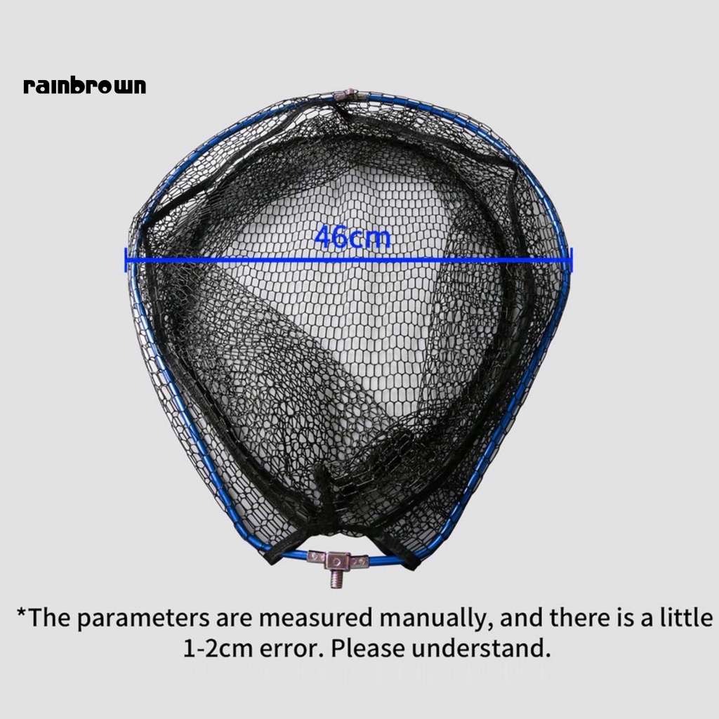 &lt; Rainbrown &gt; Lưới Bắt Cá Hình Tam Giác Bằng Hợp Kim Nhôm Mật Độ Cao Khô Nhanh Có Thể Gập Lại Sức Chứa Lớn Cho Hoạt Động Ngoài Trời