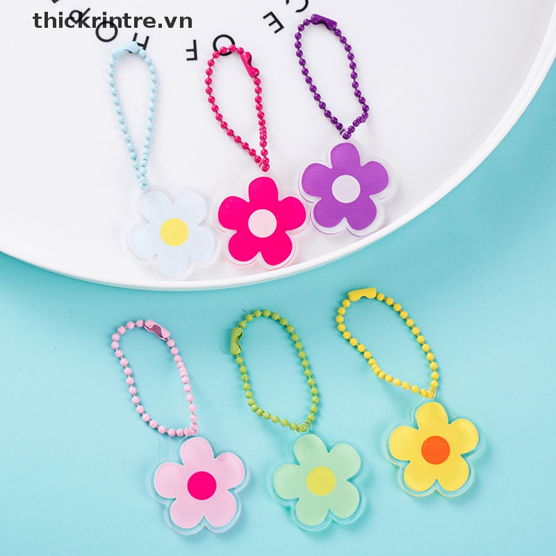 Móc Khóa Hình Hoa Hướng Dương Bằng Acrylic Dễ Thương