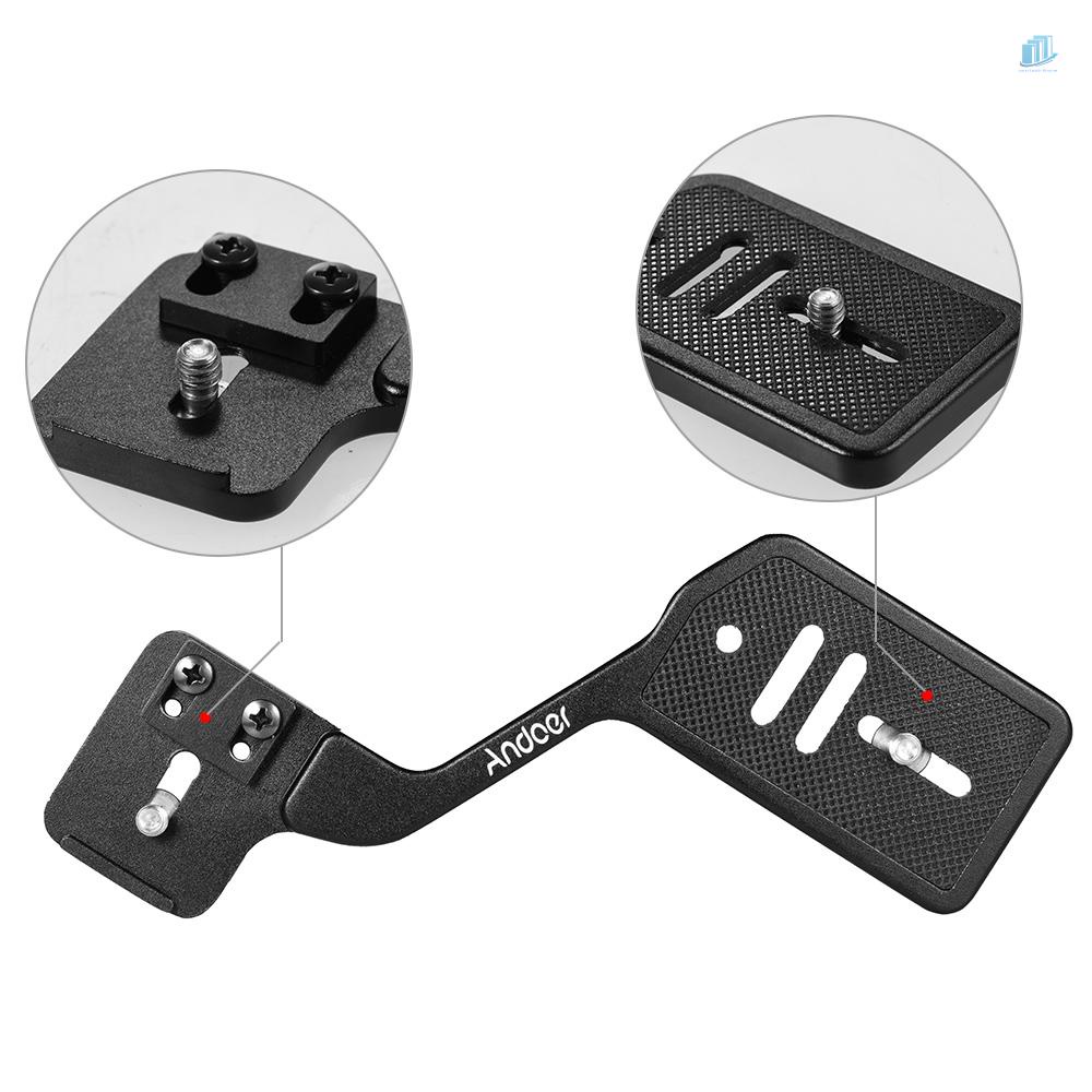 ANDOER Giá Đỡ Nhôm Thông Dụng Cho Đèn Flash Máy Ảnh DSLR 1 / 4 &quot;