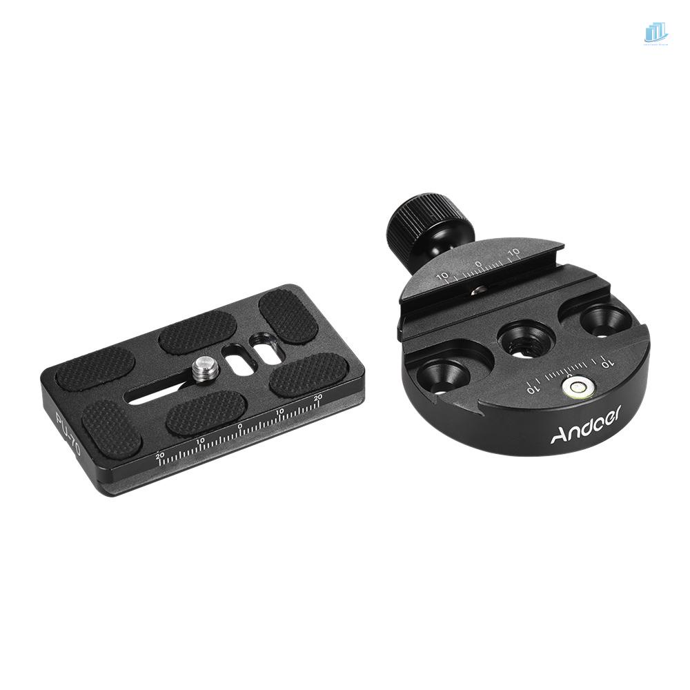 Đĩa Gắn Máy Ảnh Andoer KZ-40 Bằng Hợp Kim Nhôm Tháo Lắp Nhanh Cho Arca Swiss