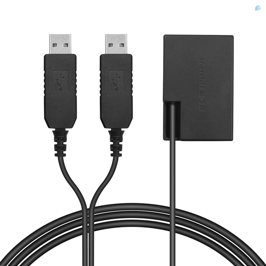 ANDOER Bộ Nguồn USB Kép DC DR-E17 Thay Thế Cho Máy Ảnh 77D 200D 750D 760D 800D