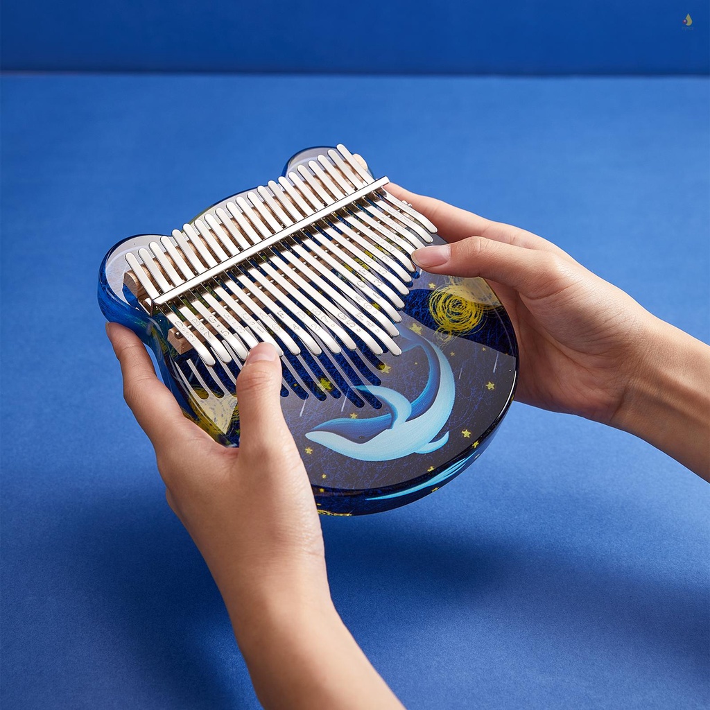 Đàn Kalimba CEGA 21 Phím Bằng Acrylic Di Động Tiện Dụng Kèm Túi EVA / Búa Điều Chỉnh / Nhãn Dán / Khăn Lau Cho Người Mới Bắt Đầu