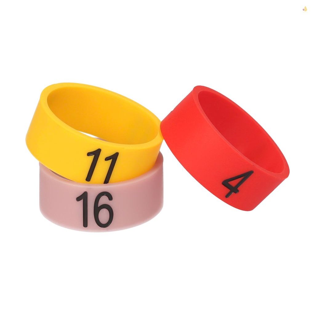 Set 20 Vòng Silicon Mềm Nhiều Màu Sắc Dùng Để Phân Phối Micro 1 Đến 20