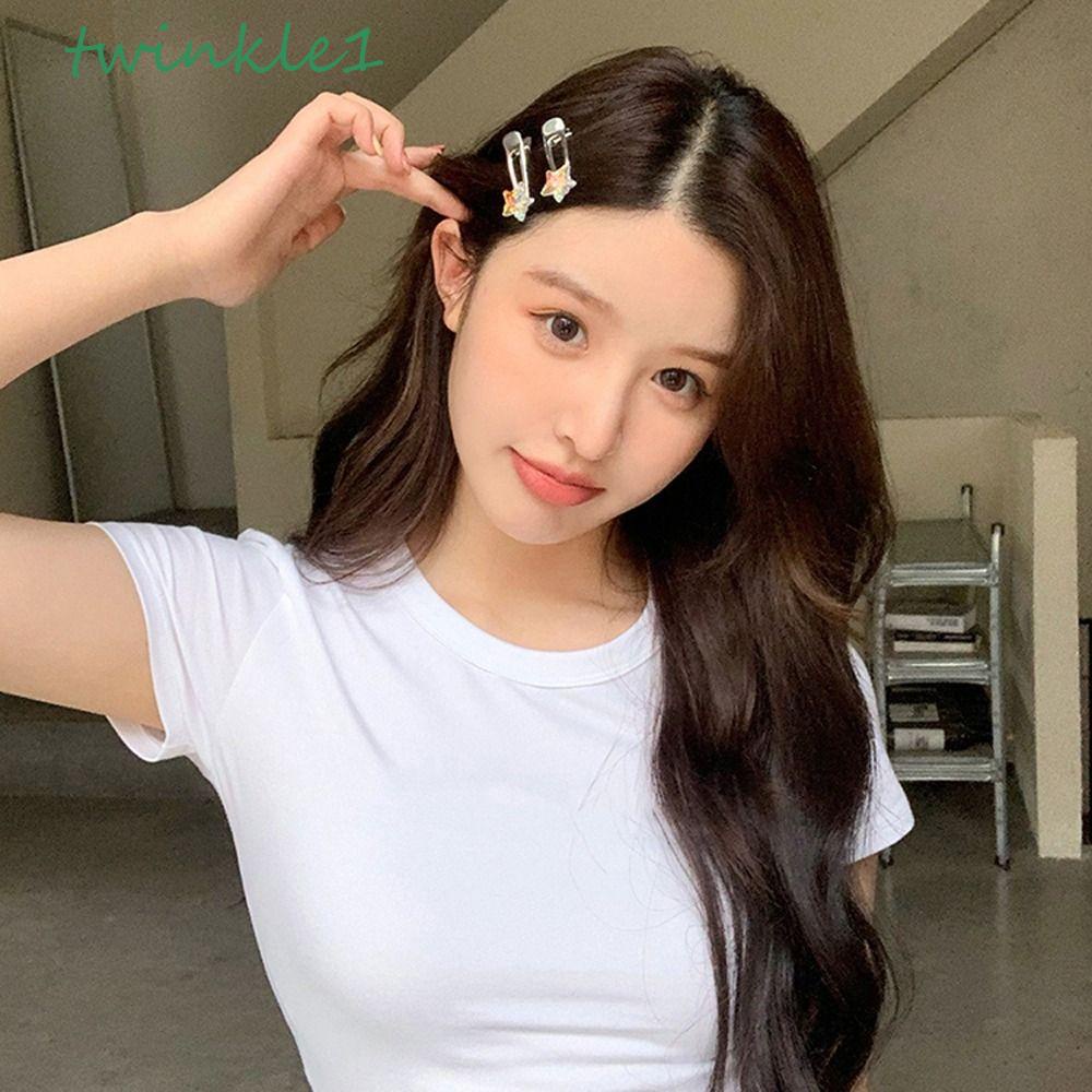 Kẹp Tóc Hình Ngôi Sao / Chú Bướm Lấp Lánh Thời Trang Hàn Quốc Cho Bé Gái