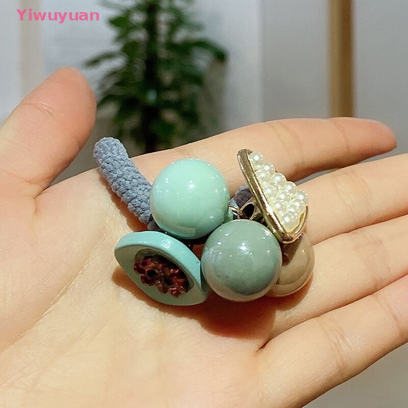 Dây Buộc Tóc Cao Su Co Giãn Thanh Lịch Phong Cách Hàn Quốc Cho Nữ Mới