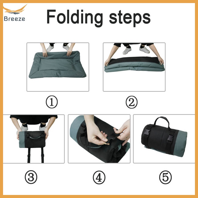 Thảm Ngủ Bằng Vải Oxford 600d Chống Nước Chống Trầy Có Thể Gấp Gọn Dùng Khi Đi Du Lịch Ngoài Trời Cho Thú Cưng