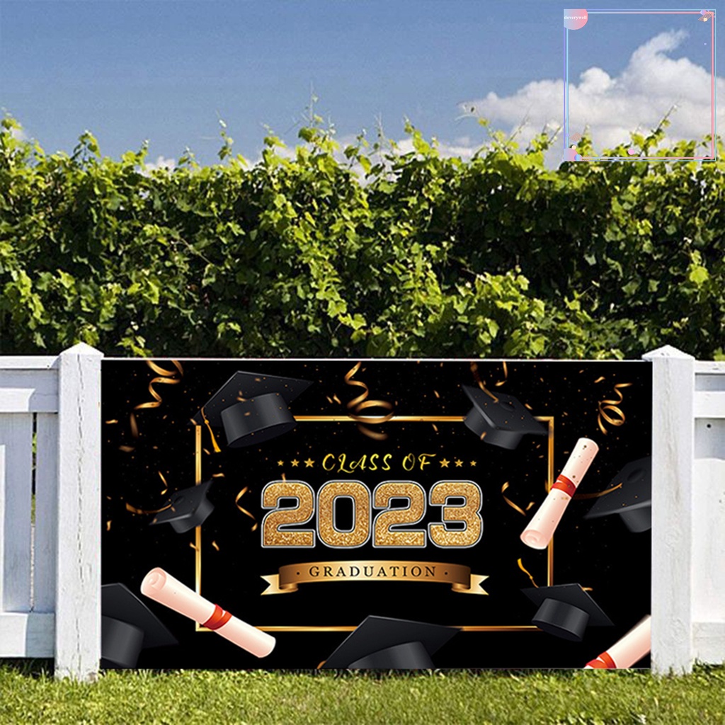 Cờ Polyester Trong Suốt In Họa Tiết Dùng Làm Phông Nền Chụp Ảnh Lễ Tốt Nghiệp Năm 2023