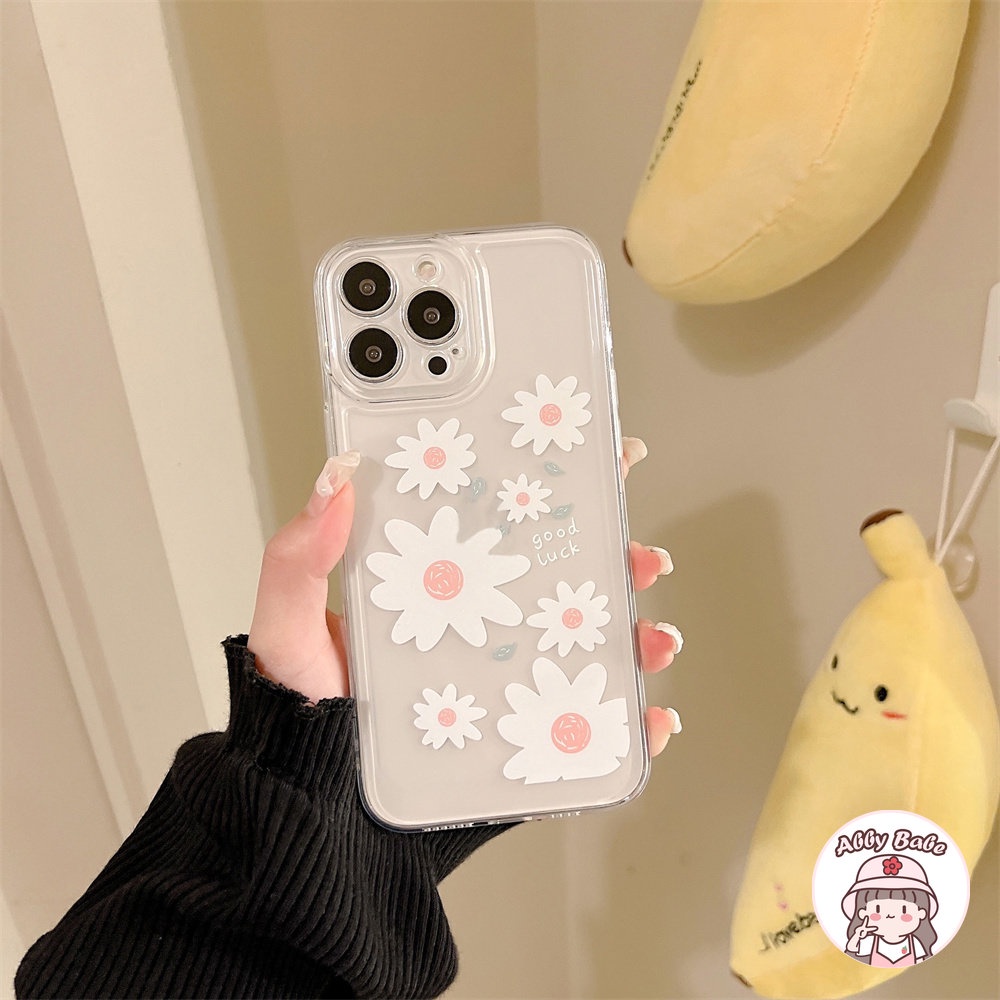 Ốp Điện Thoại TPU Mềm Chống Sốc Họa Tiết Hoa Cúc Cho IPhone 14 Pro Max 11 12 11 Pro Max X XS 7Plus
