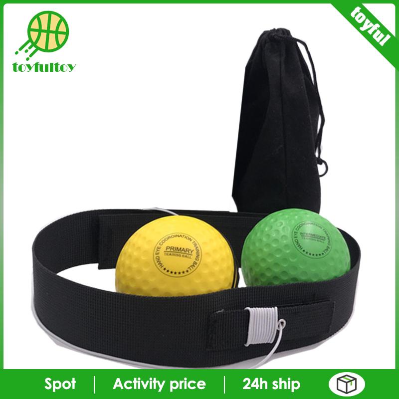 Set Băng Đô + Bóng Tập Boxing / Thể Hình Tại Nhà Màu Đỏ Đen