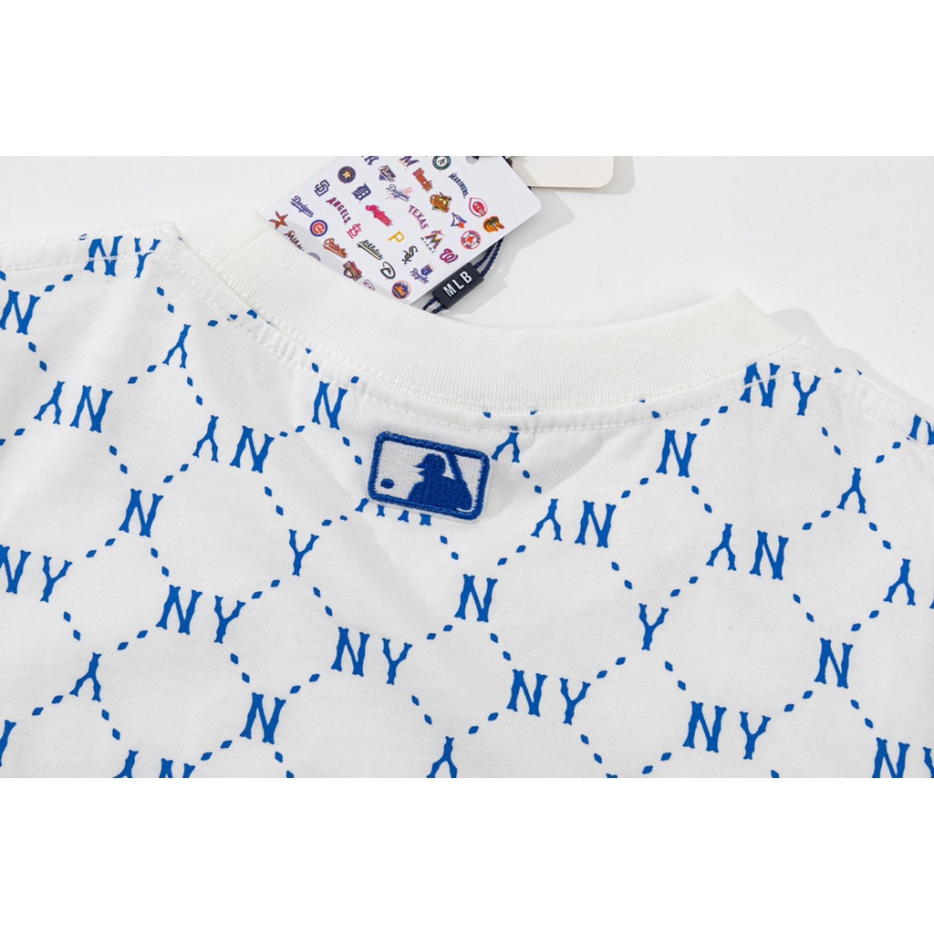 ❤❀  ❤ Áo Thun Cotton Ngắn Tay Thêu MLB NY Thời Trang Cao Cấp