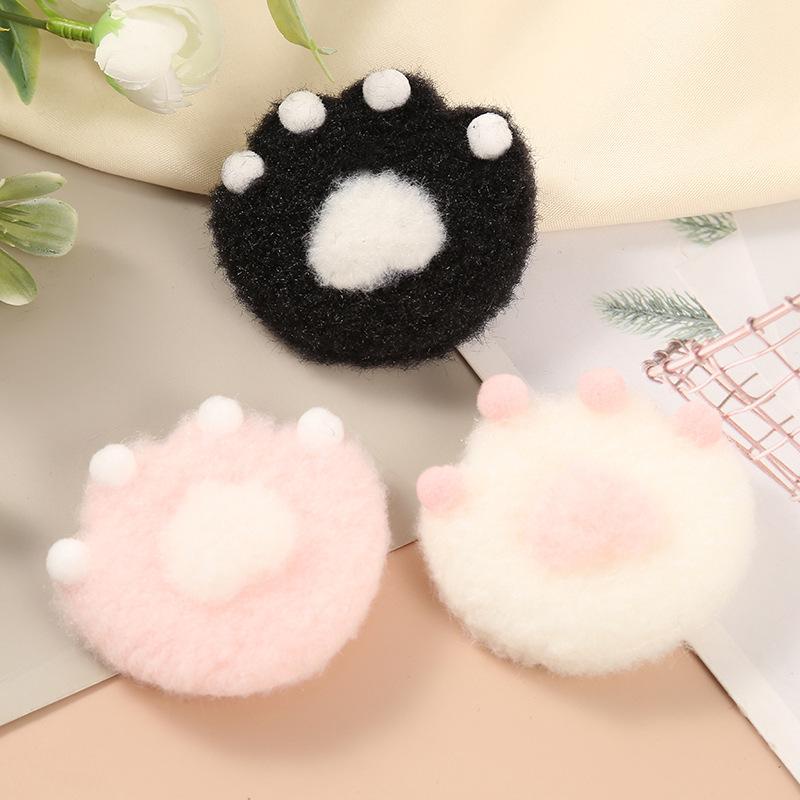 Kẹp Tóc Hình Chân Mèo Bằng Lông Nhung Dễ Thương Xinh Xắn Cho Bé Gái