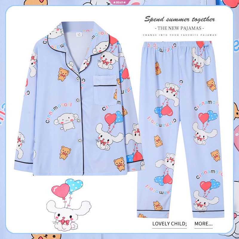 Bộ Đồ Ngủ Trẻ Em In Hình Kuromi Melody Melody Dễ Thương Mới