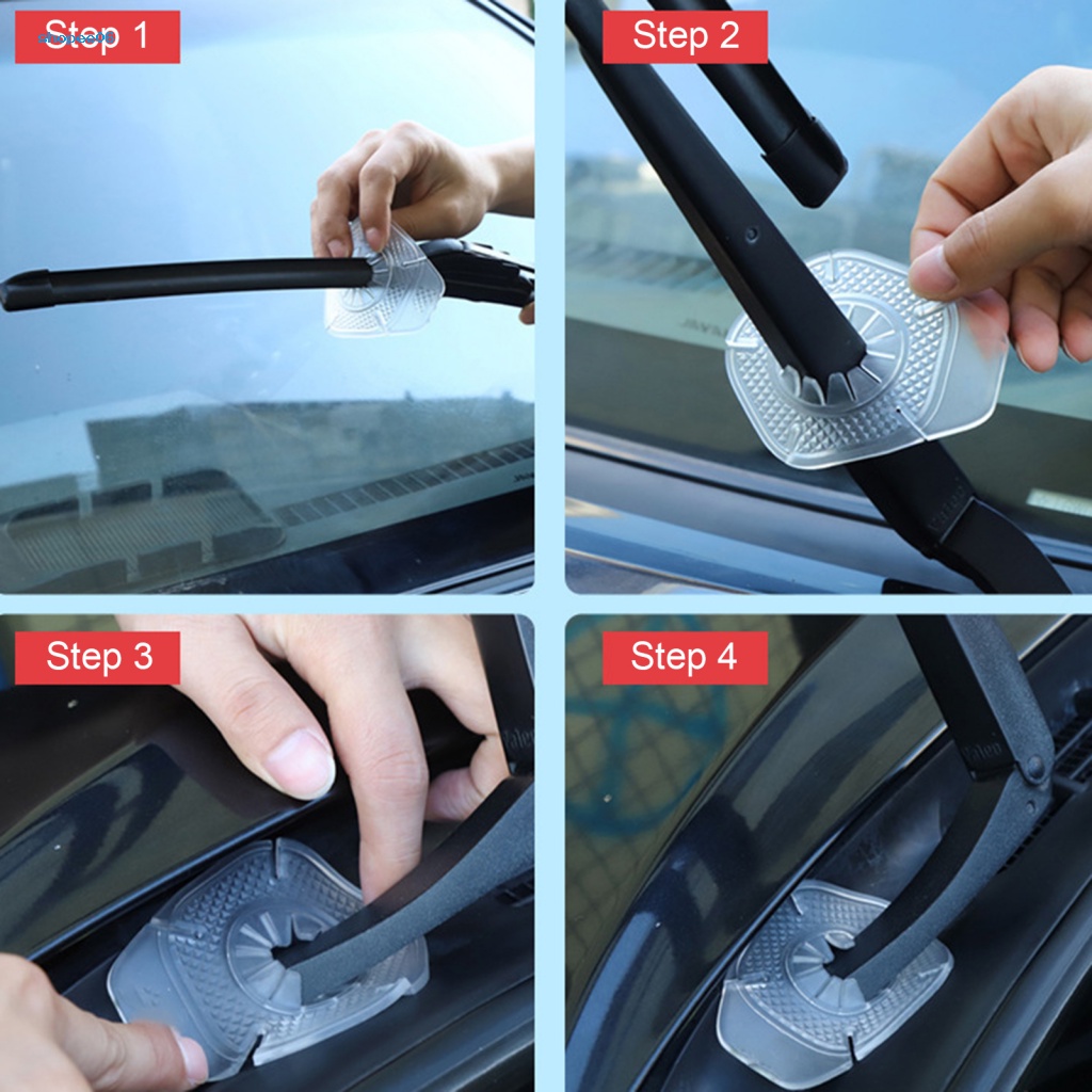 1 Cặp Vỏ Bọc Bảo Vệ Lỗ Cần Gạt Nước Chống Bụi Cho Kính Chắn Gió Xe Hơi