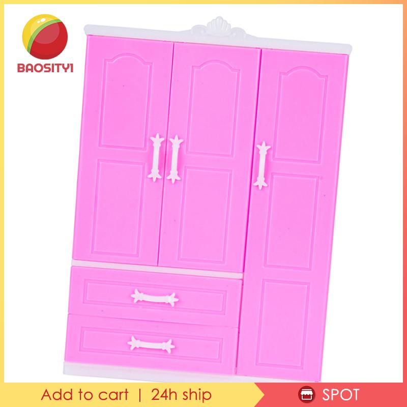 [Baosity1] Tủ Quần Áo Thời Trang Cho Búp Bê 30cm