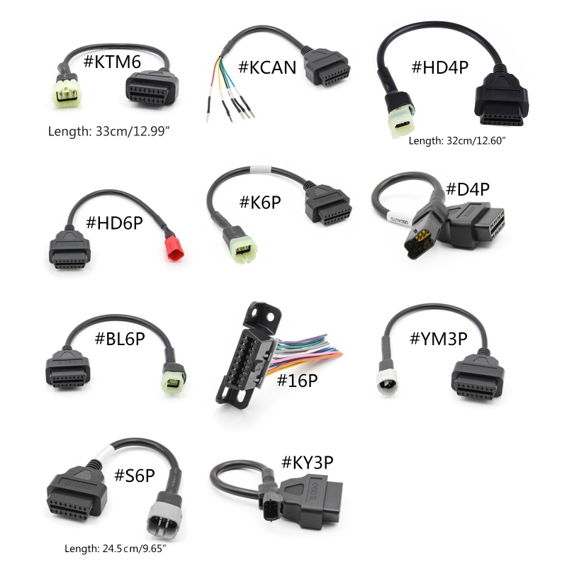 Dây Cáp Chuyển Đổi 6 Pin Sang 16 Pin OBD2 Chuyên Dụng Cho Bộ Chẩn Đoán Lỗi Động Cơ KTM