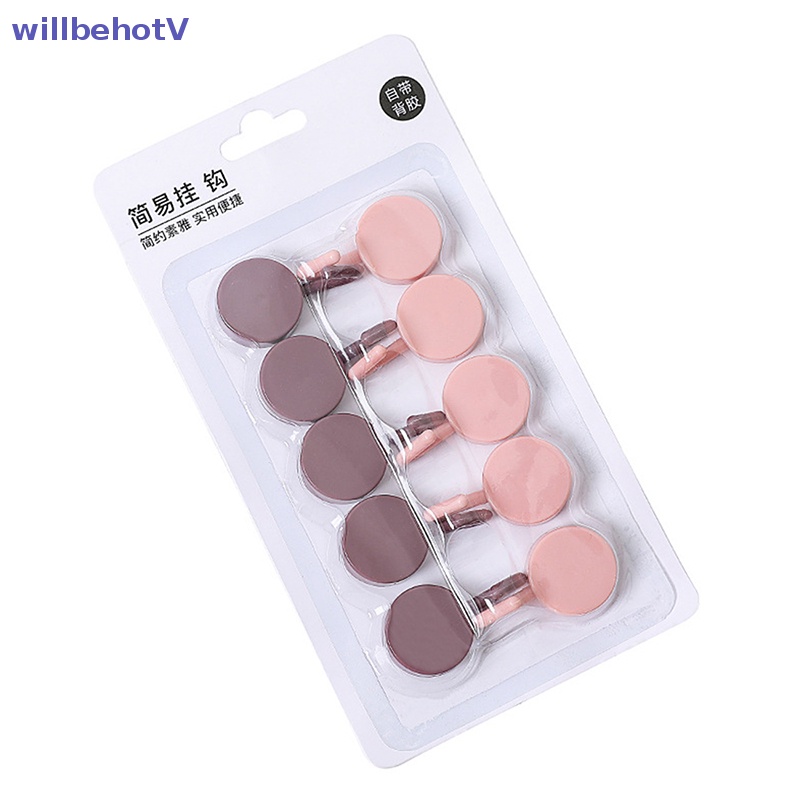 [WillbehotV] 10 Móc Treo Đồ Dán Tường Tự Dính Không Cần Khoan Lỗ Chắc Chắn [Mới]
