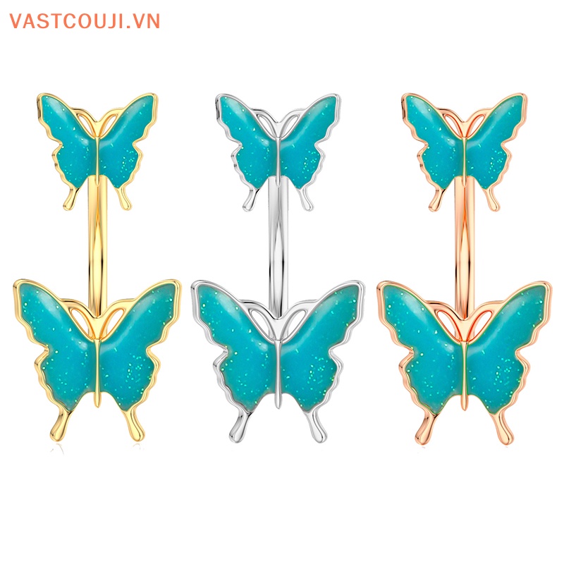 Khuyên Rốn Hình Bướm Bằng Thép Không Gỉ Thời Trang Cho Nữ