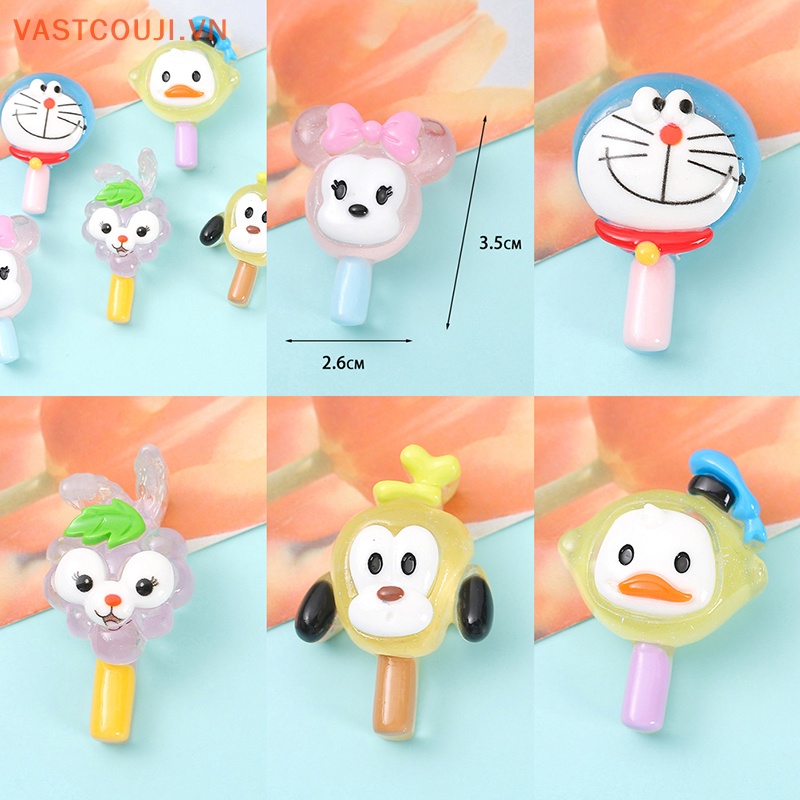 Set 2 Que Kem Dạ Quang Mini Bằng Nhựa Resin Trang Trí Ốp Điện Thoại DIY